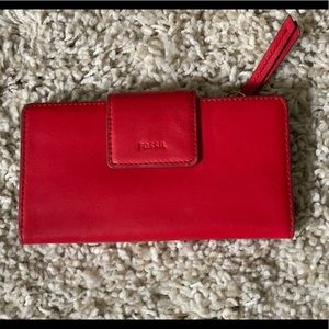 Fossil Emma RFID Tab Leather Wallet